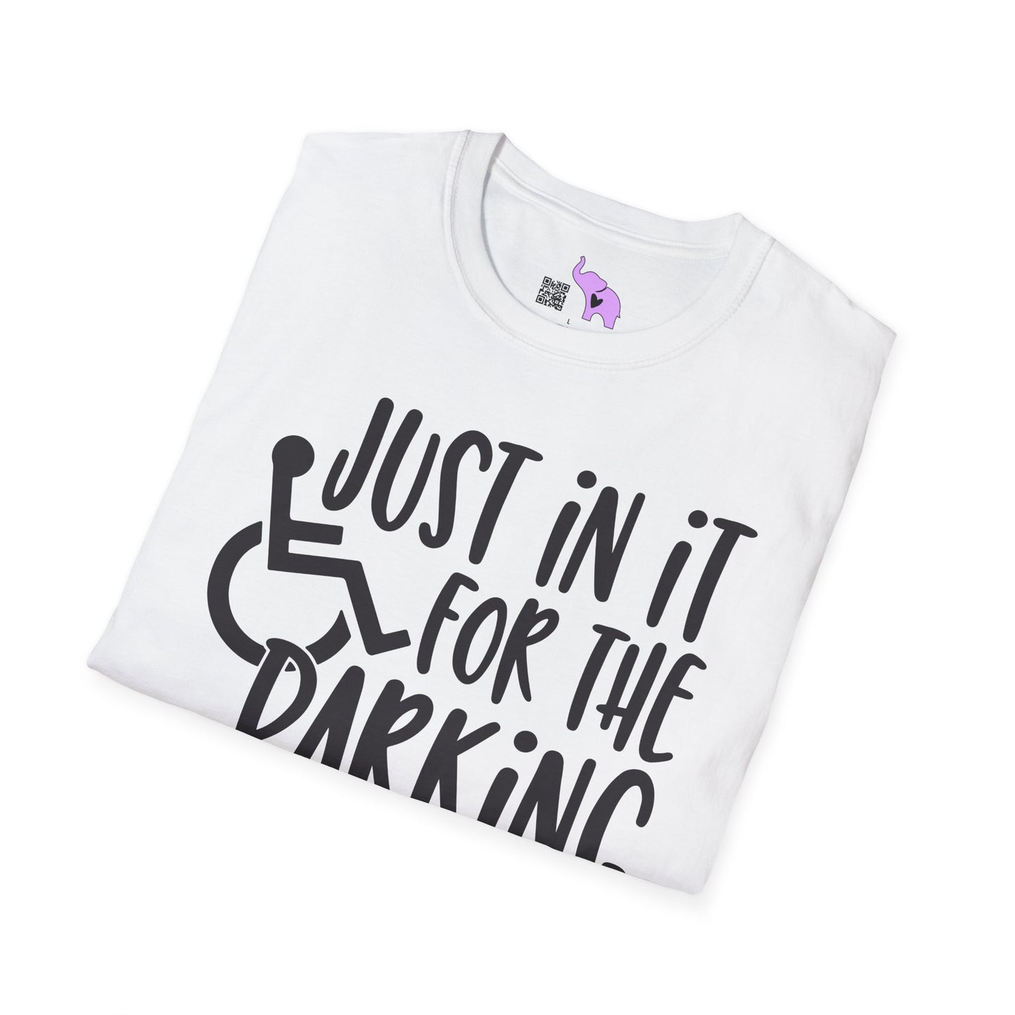 Just In It For The Parking (Wheelchair User) Adult T-shirt
