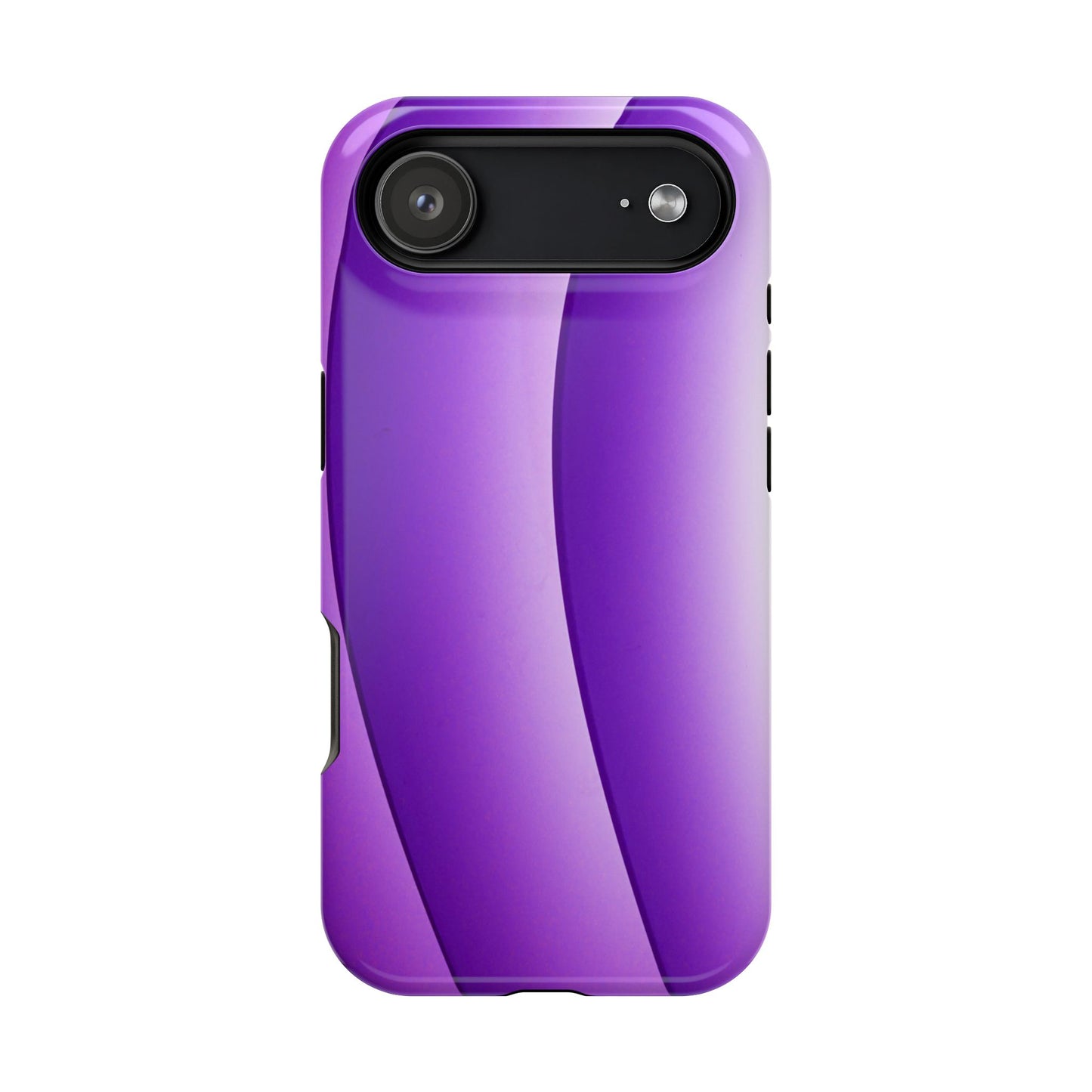 Purple Gradient Stripes MagSafe® Compatible Tough Case for iPhone