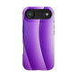 Purple Gradient Stripes MagSafe® Compatible Tough Case for iPhone