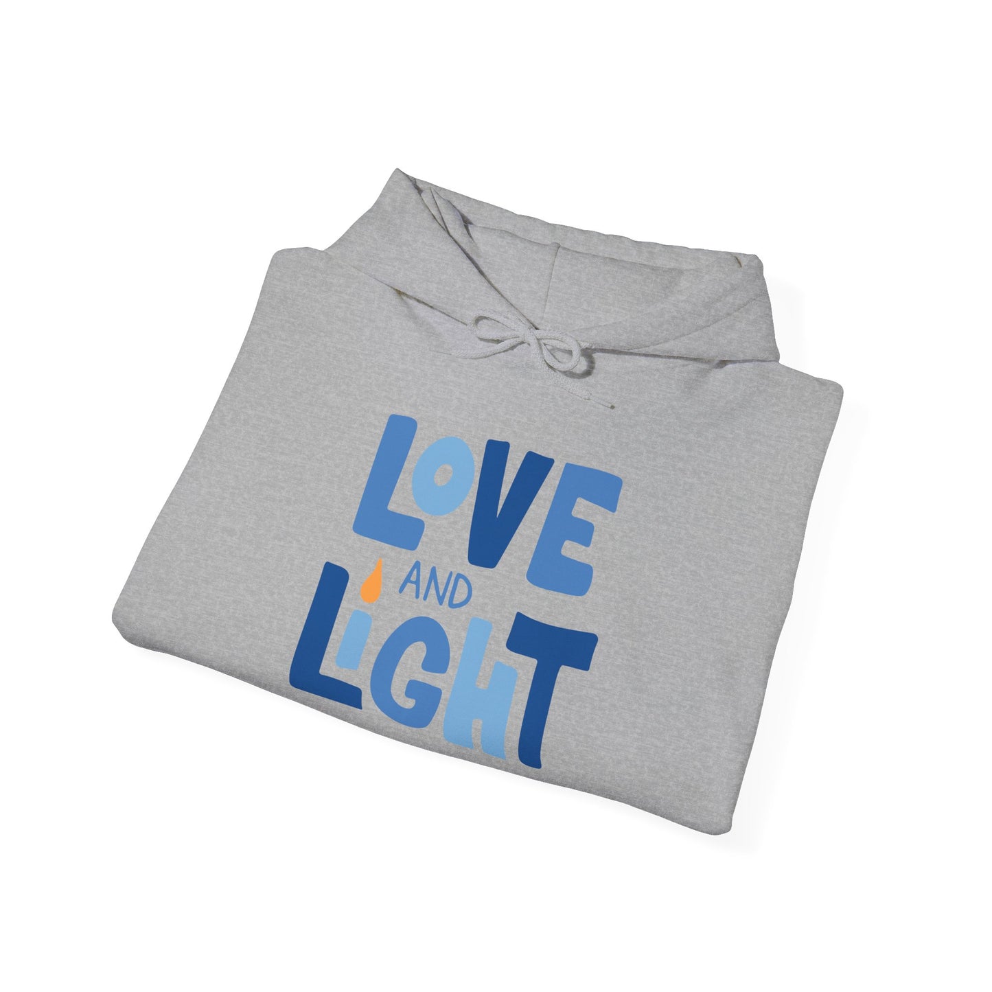 Hanukkah Love & Light 2 Adult Heavy Blend™ Hooded Sweatshirt