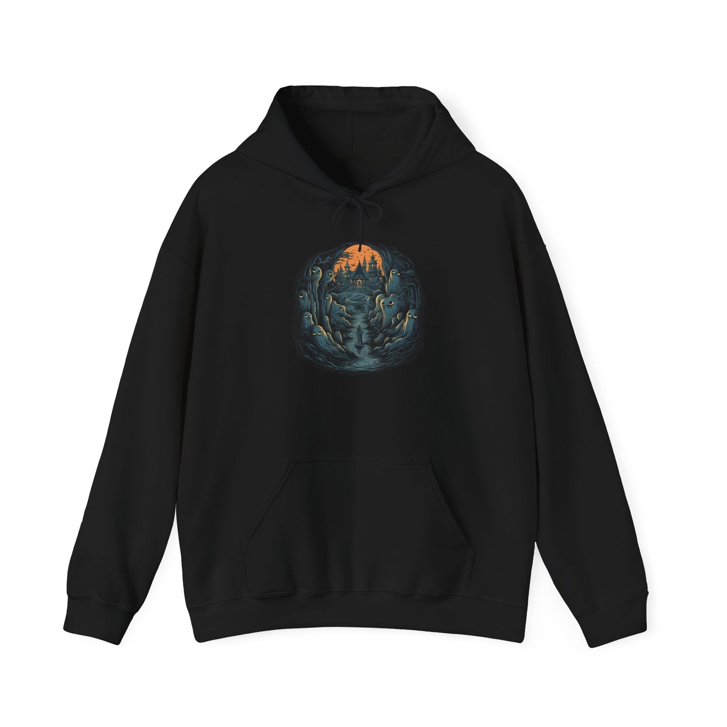 Creepy Ghost 13 Heavy Blend™ Hooded Sweatshirt