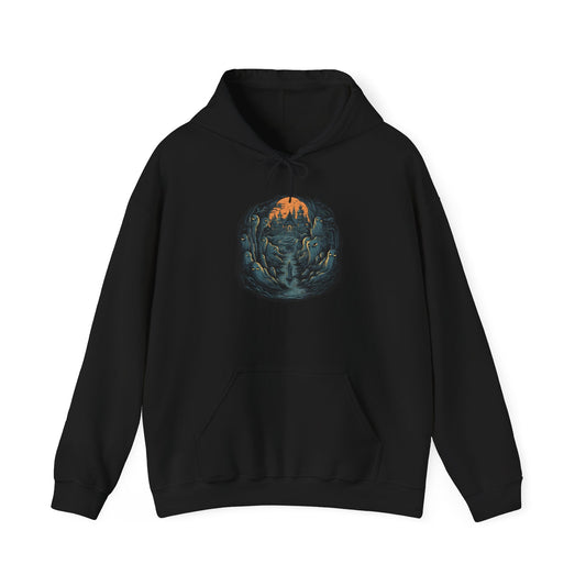 Creepy Ghost 13 Heavy Blend™ Hooded Sweatshirt