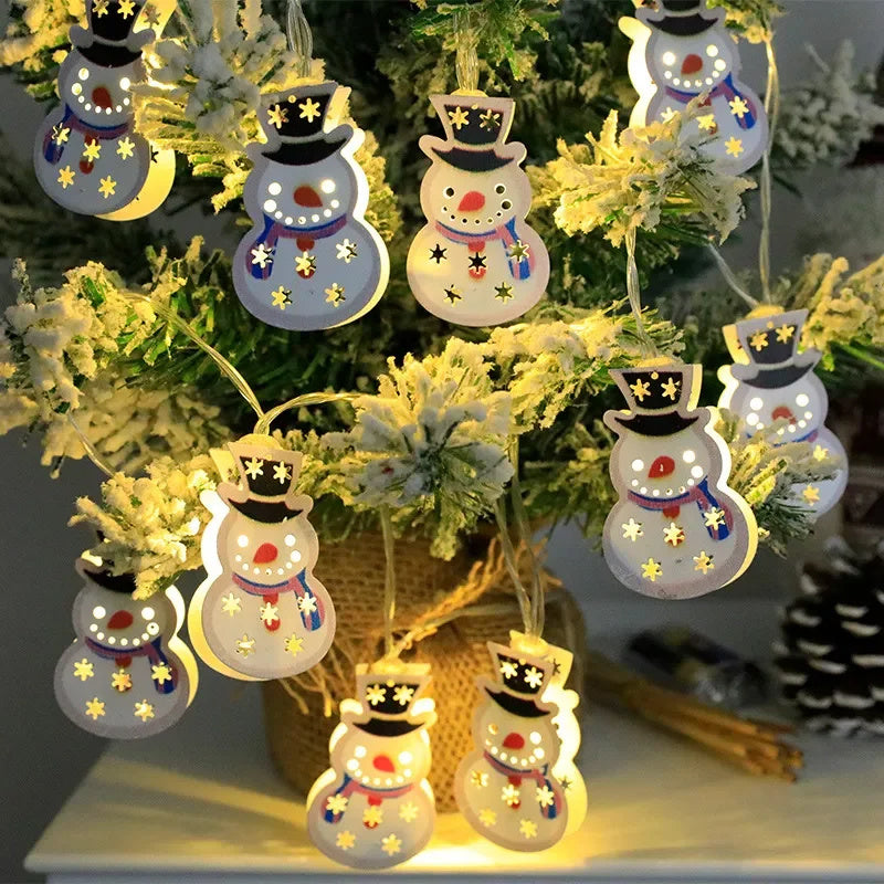 Santa Claus Elk Snowman Christmas LED String Light