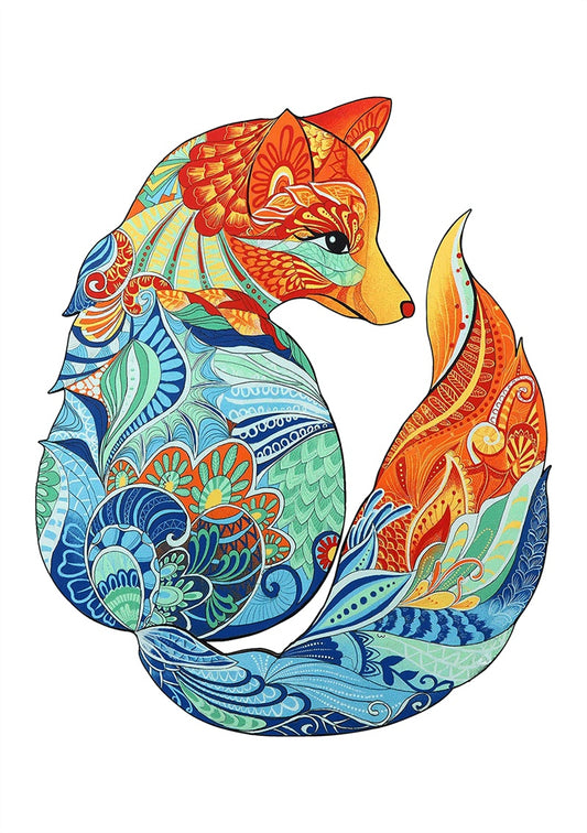Mystic Fox Wooden Shaped Puzzle Collection