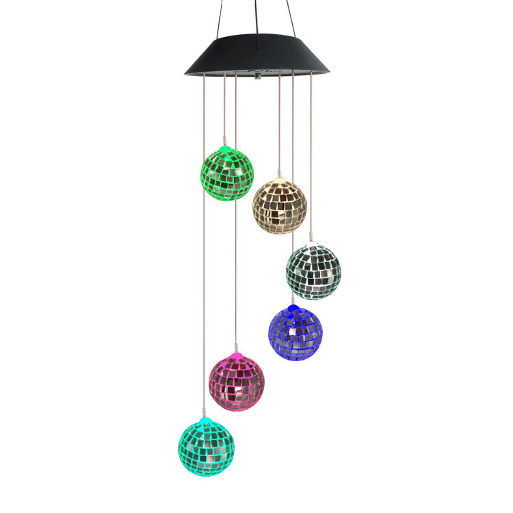 Solar-powered Color Changing Light String LED Wind Chime