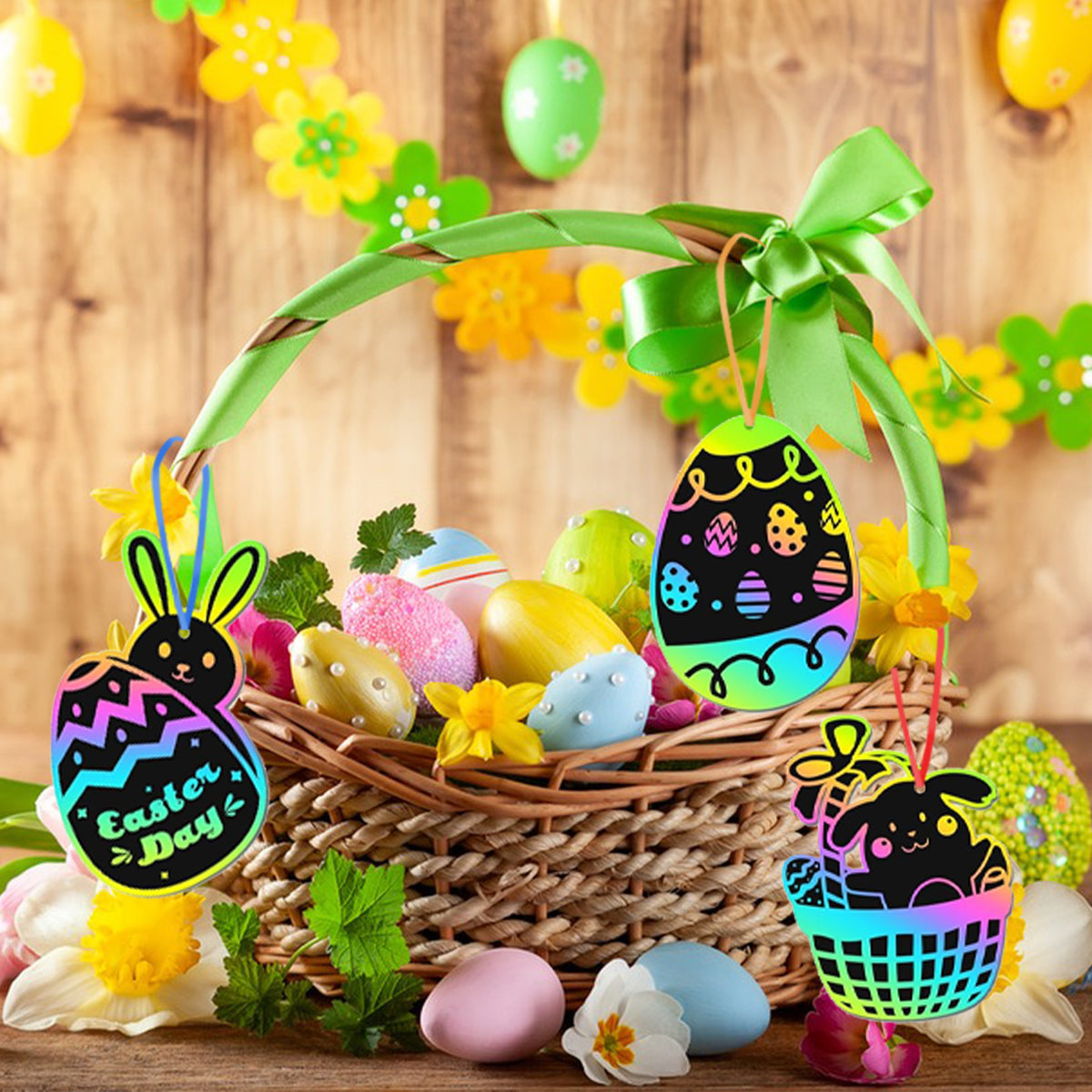 Easter Egg Scratch Art 80 Pcs Set