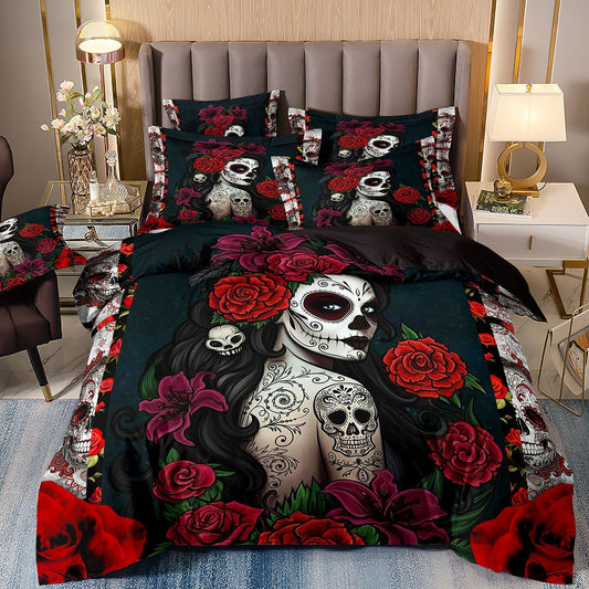 Gothic Skull To My Love Bedding Set