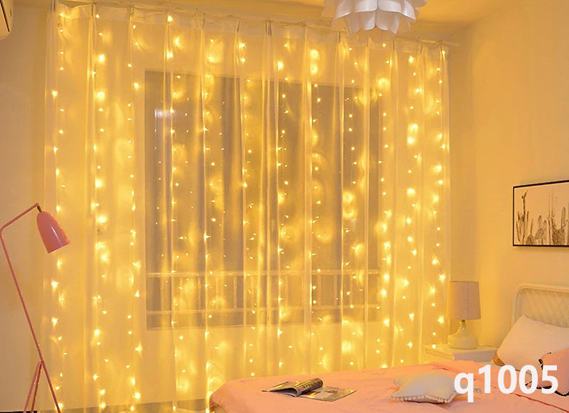 LED Multi-Color Curtain Lights w/Remote Control