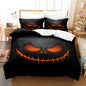 Halloween Duvet Cover Bedding Set – Spooky Printed Quilt Cover with Sheet & Pillowcases