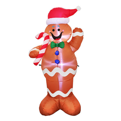 Inflatable Christmas LED Glowing Santa Tree Snowman Outdoor Lawn Decor