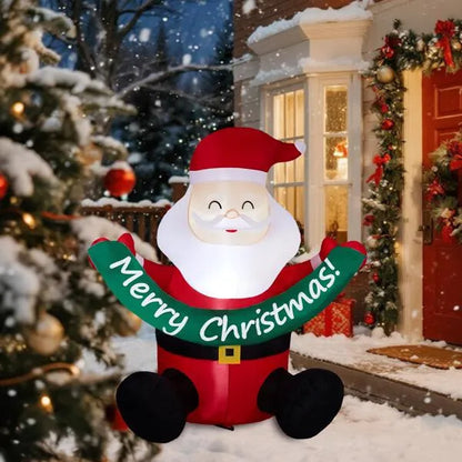 Santa Says Merry Christmas! 5.8FT Inflatable Lawn Decor