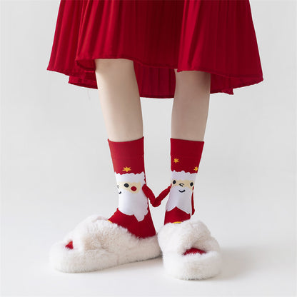 Adorable Christmas Magnetic Hand Holding Socks