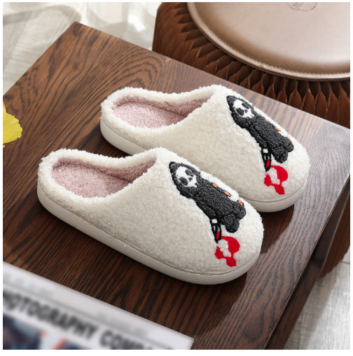 Cozy Halloween Ghost Slippers