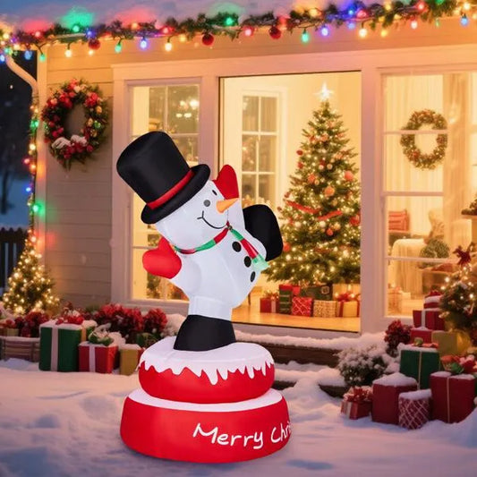 Spinning Snowman Inflatable – 4.8FT Lighted Christmas Decor