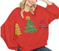 Women's Christmas Tree Casual Pullover Sweatshirt