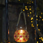 Solar Decorative Wavey Color Jar LED Garden Light