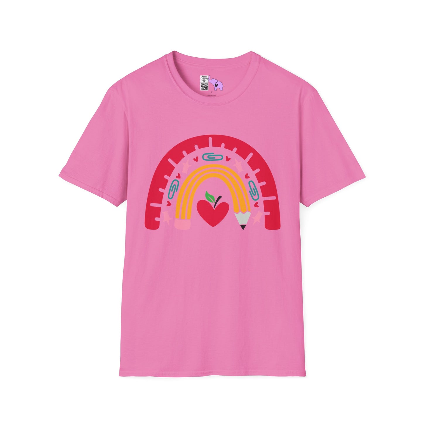Rainbow Teacher Adult T-shirt