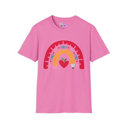 Rainbow Teacher Adult T-shirt