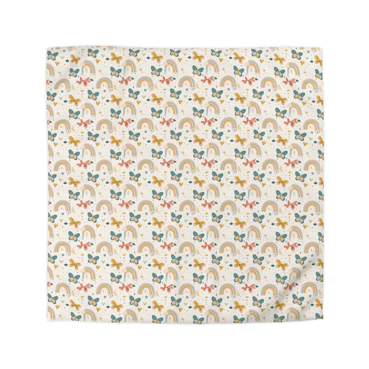 Whispering Wings & Rainbows Duvet Bedding Set