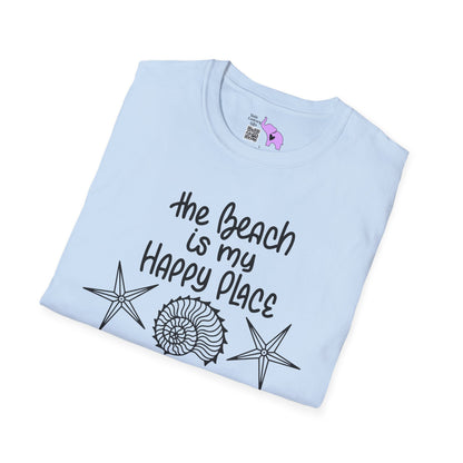 The Beach Is My Happy Place (2) Adult T-shirt