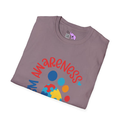 Autism Awarness (Footprint) Adult T-shirt