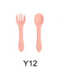 Soft Silicone Food Grade Kids Spoon & Fork Set