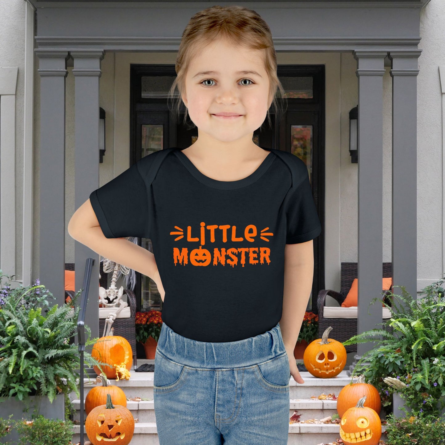 Little Monster Infant Baby Rib Bodysuit