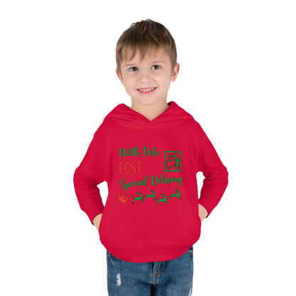 North Pole Post Special Delivery Toddler Pullover Fleece Hoodie