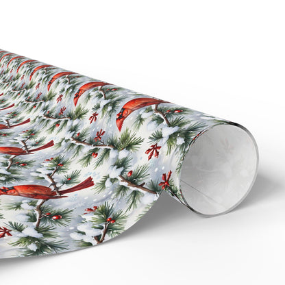 Cardinal Winter Elegance Wrapping Paper