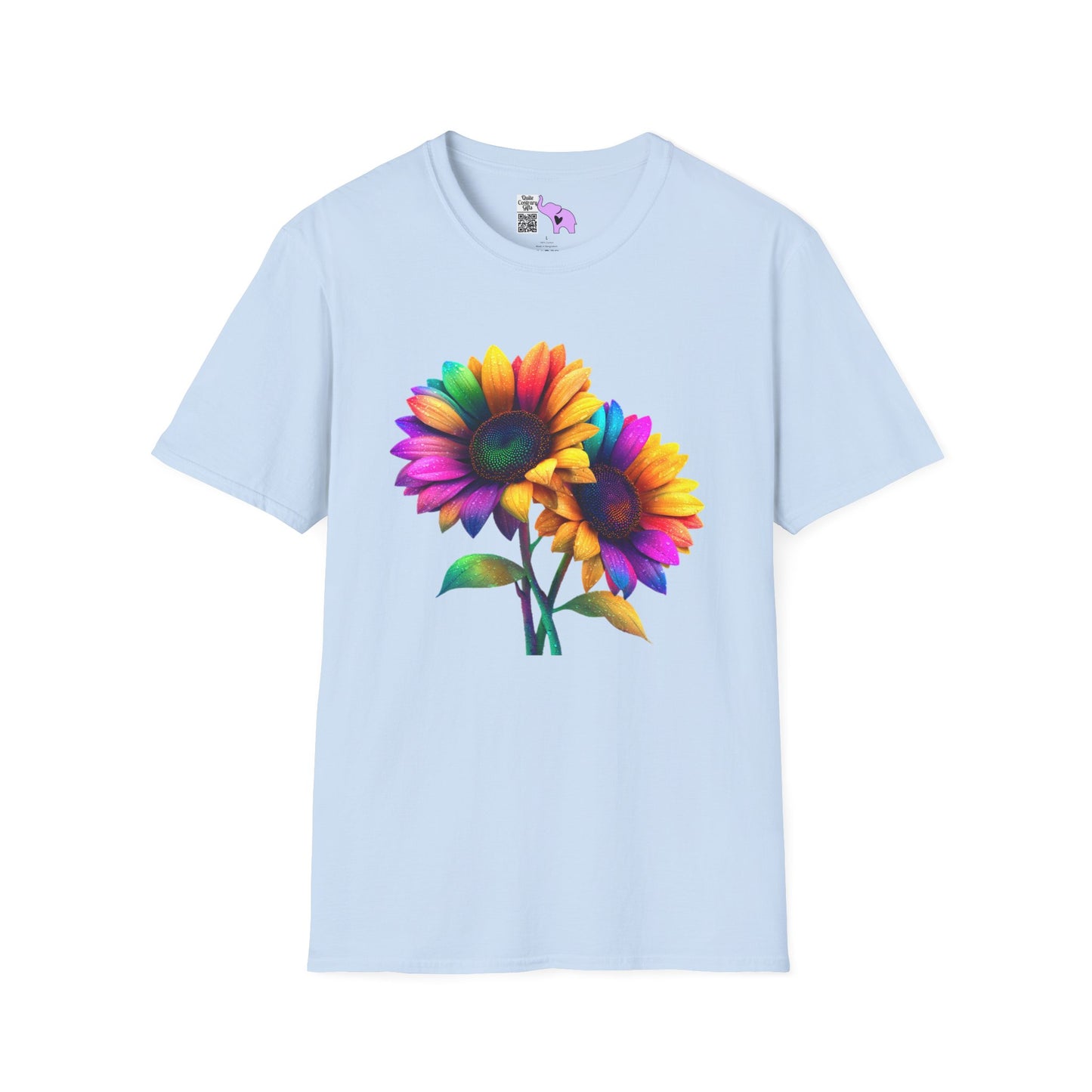 Colorburst Flowers Adult T-shirt