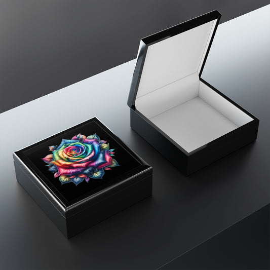 Colorful Rose Jewelry Box