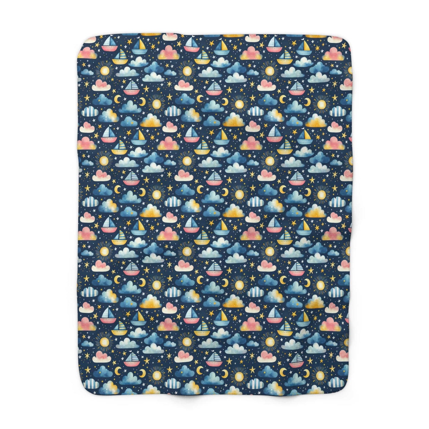 Night Sail Dreams Fleece Blanket