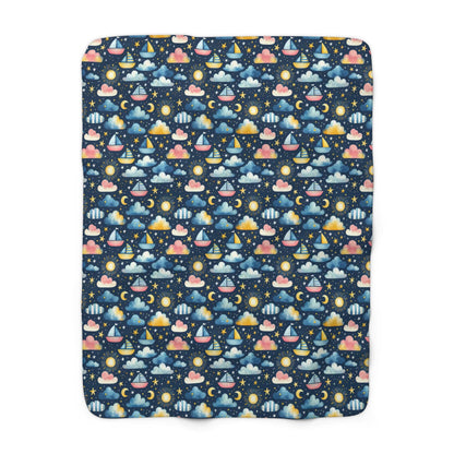 Night Sail Dreams Fleece Blanket