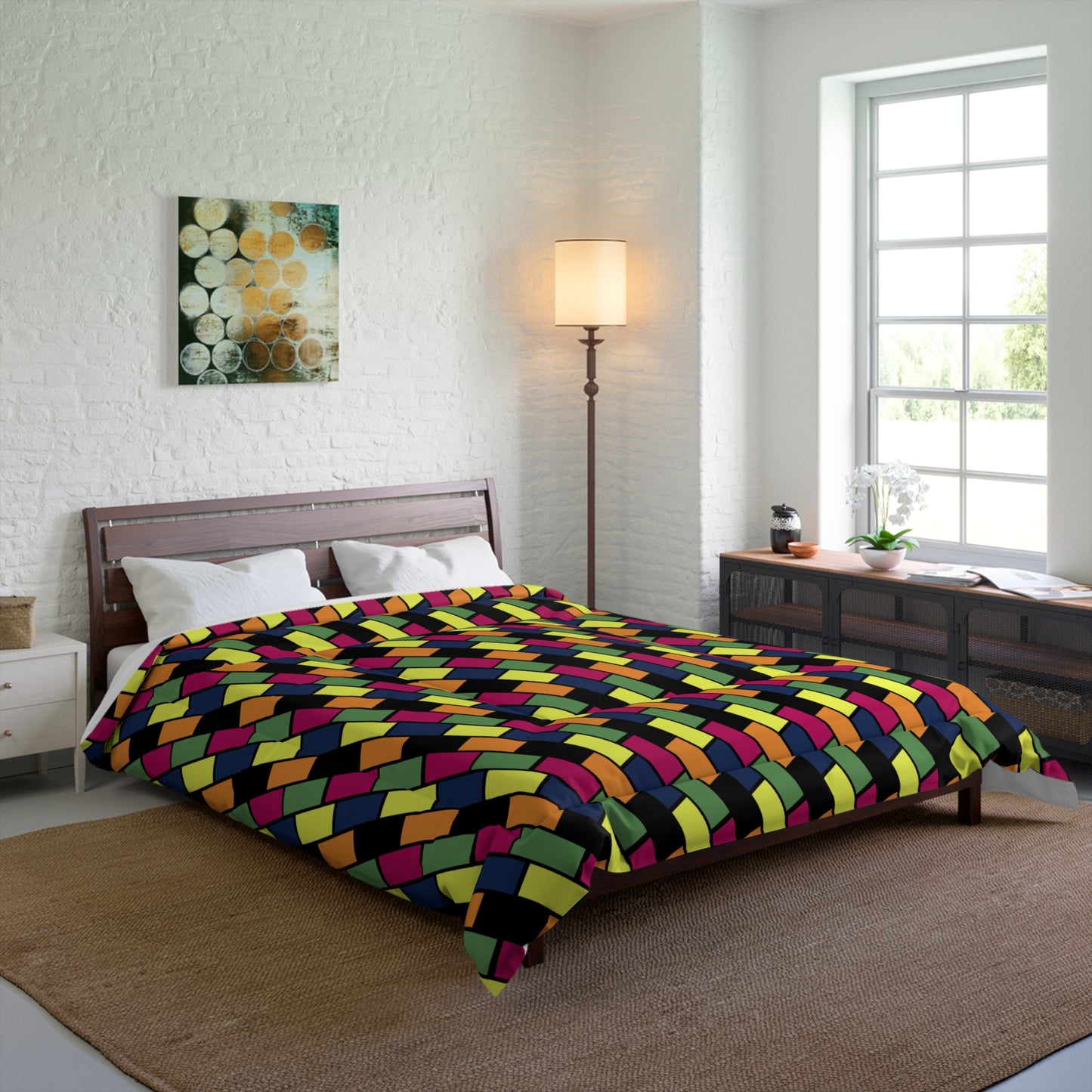 Colorful Bricks Comforter