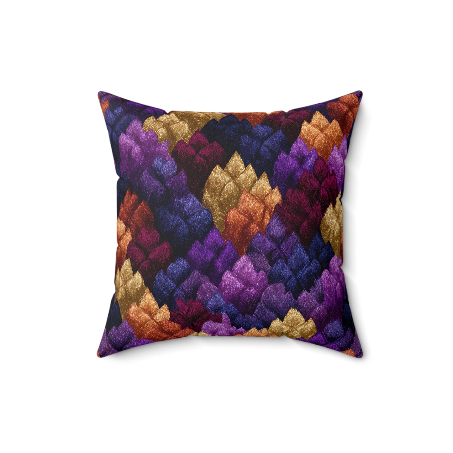 Velour Garden Throw Pillow