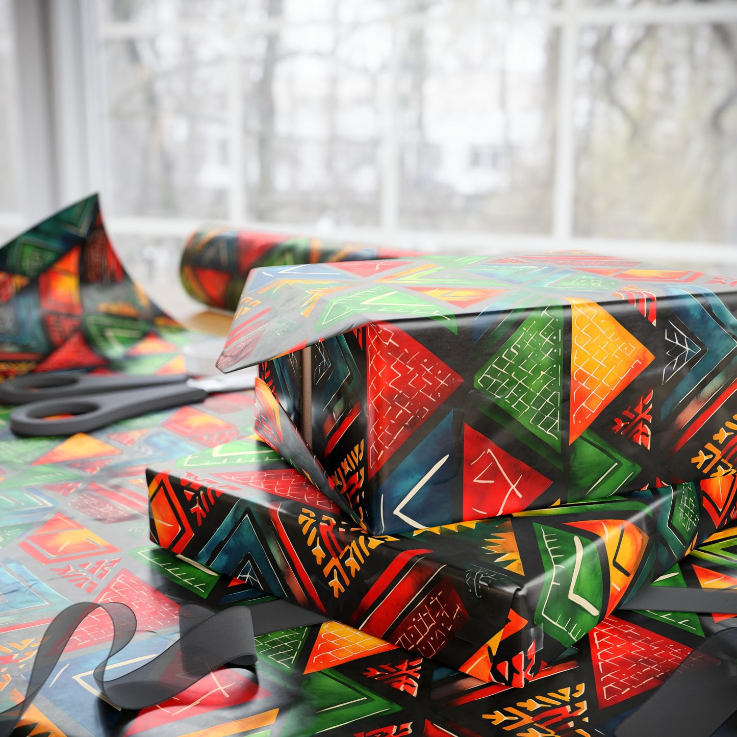 Ancestor Echo Kwanzaa Wrapping Paper