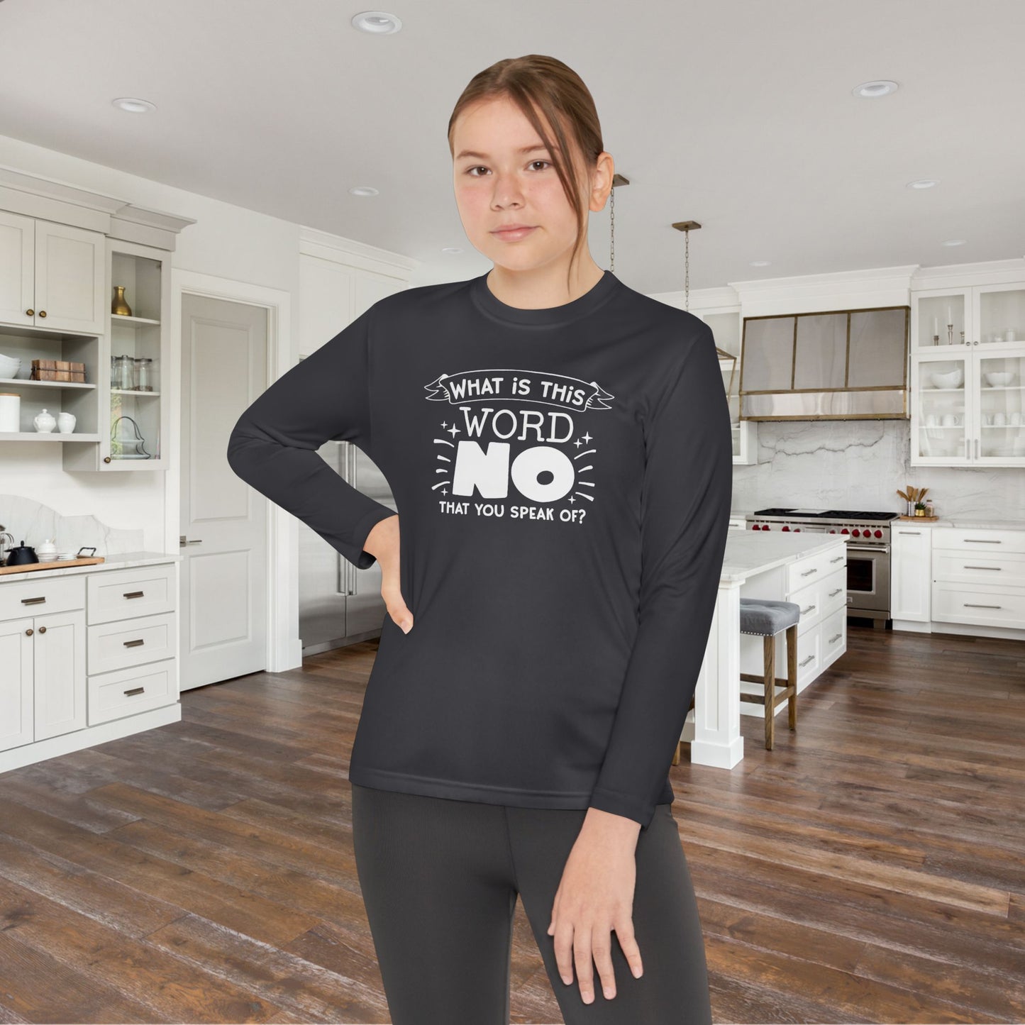 What Is This Word No That You Speak Of? Youth Long Sleeve Tee