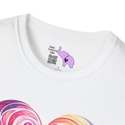 Colorwave Heart Adult T-shirt
