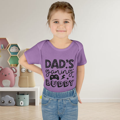 Dad's Gaming Buddy Baby Rib Bodysuit
