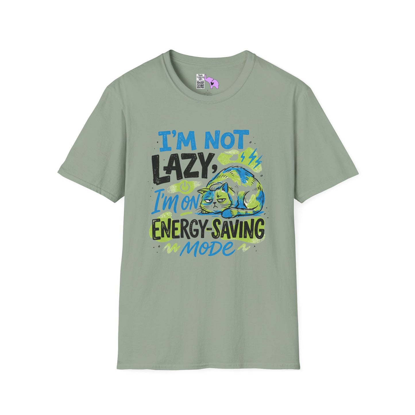 ""I'm Not Lazy, I'm On Energy Saving Mode (Cat) Adult T-shirt