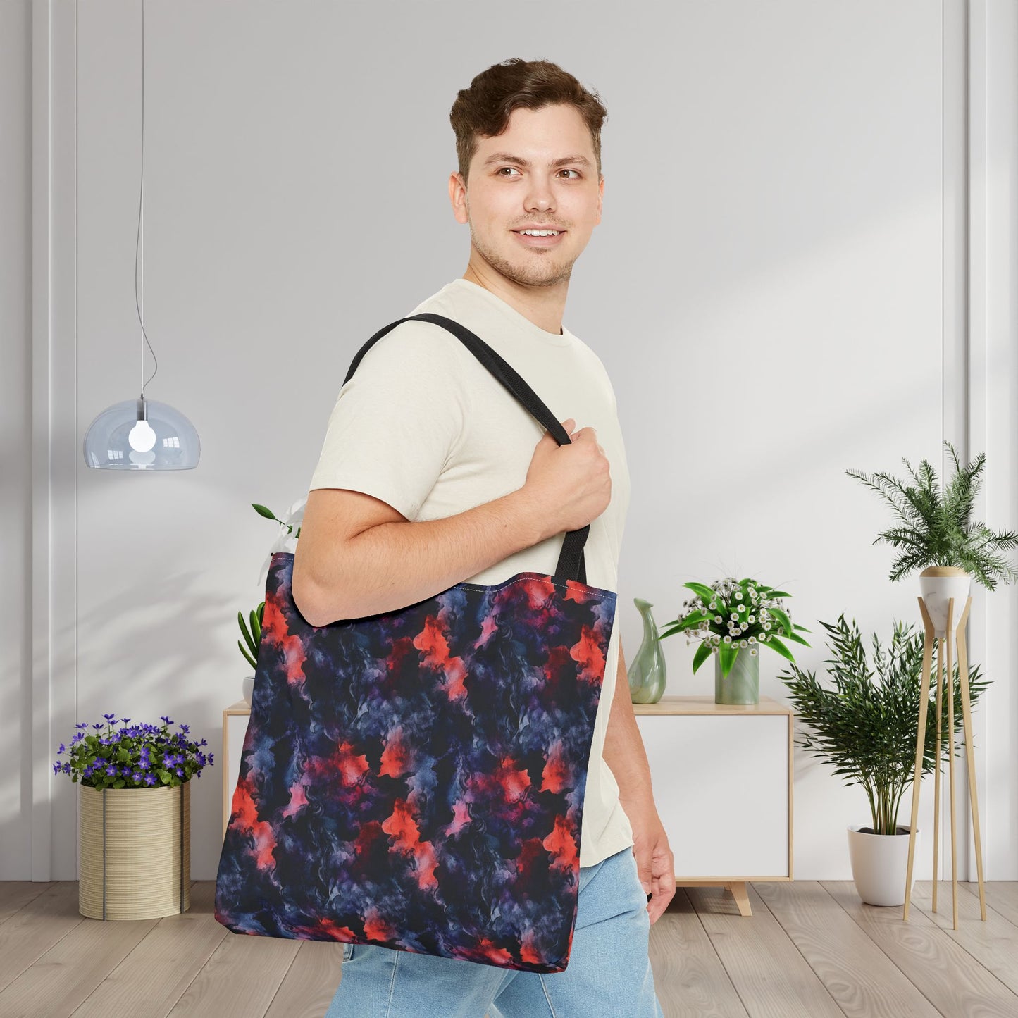 Dark Fantasy Watercolor Canvas Tote Bag