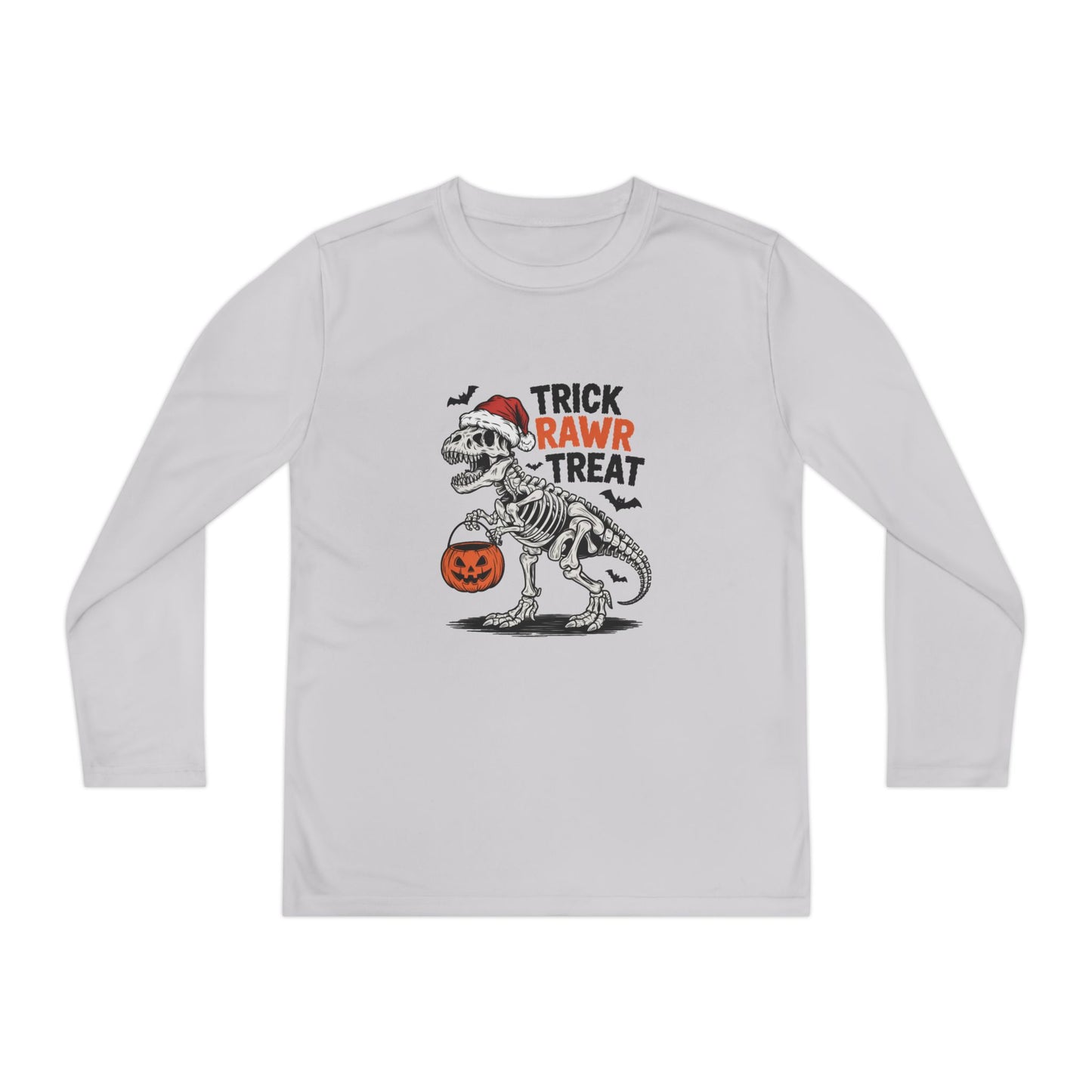 Trick Rawr Treat Youth Long Sleeve Tee