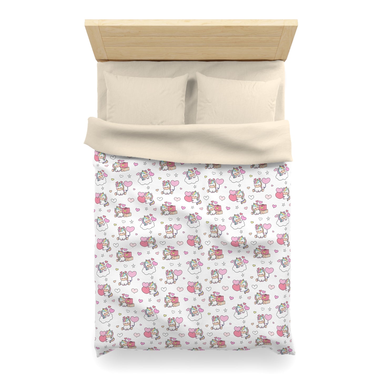 Unicorns of Love Microfiber Duvet Cover