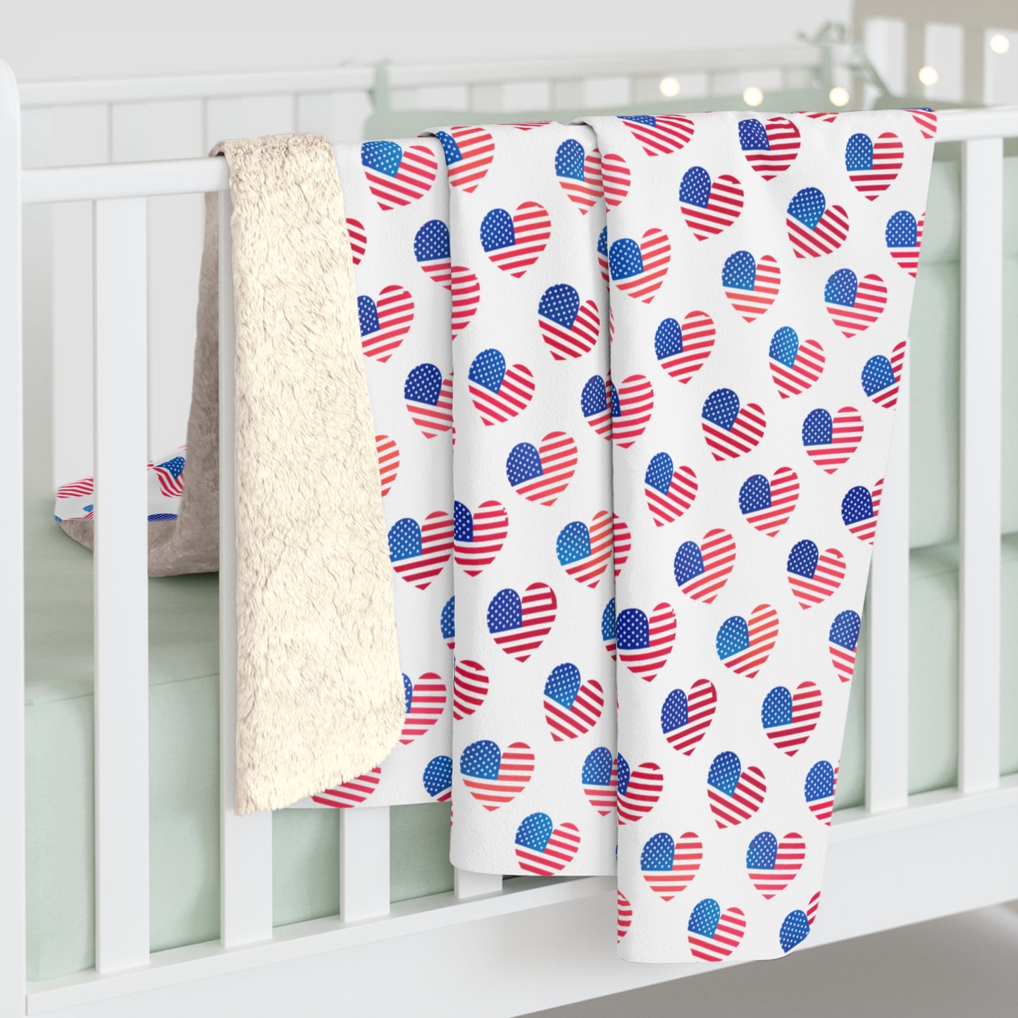 Hearts of Freedom Fleece Blanket