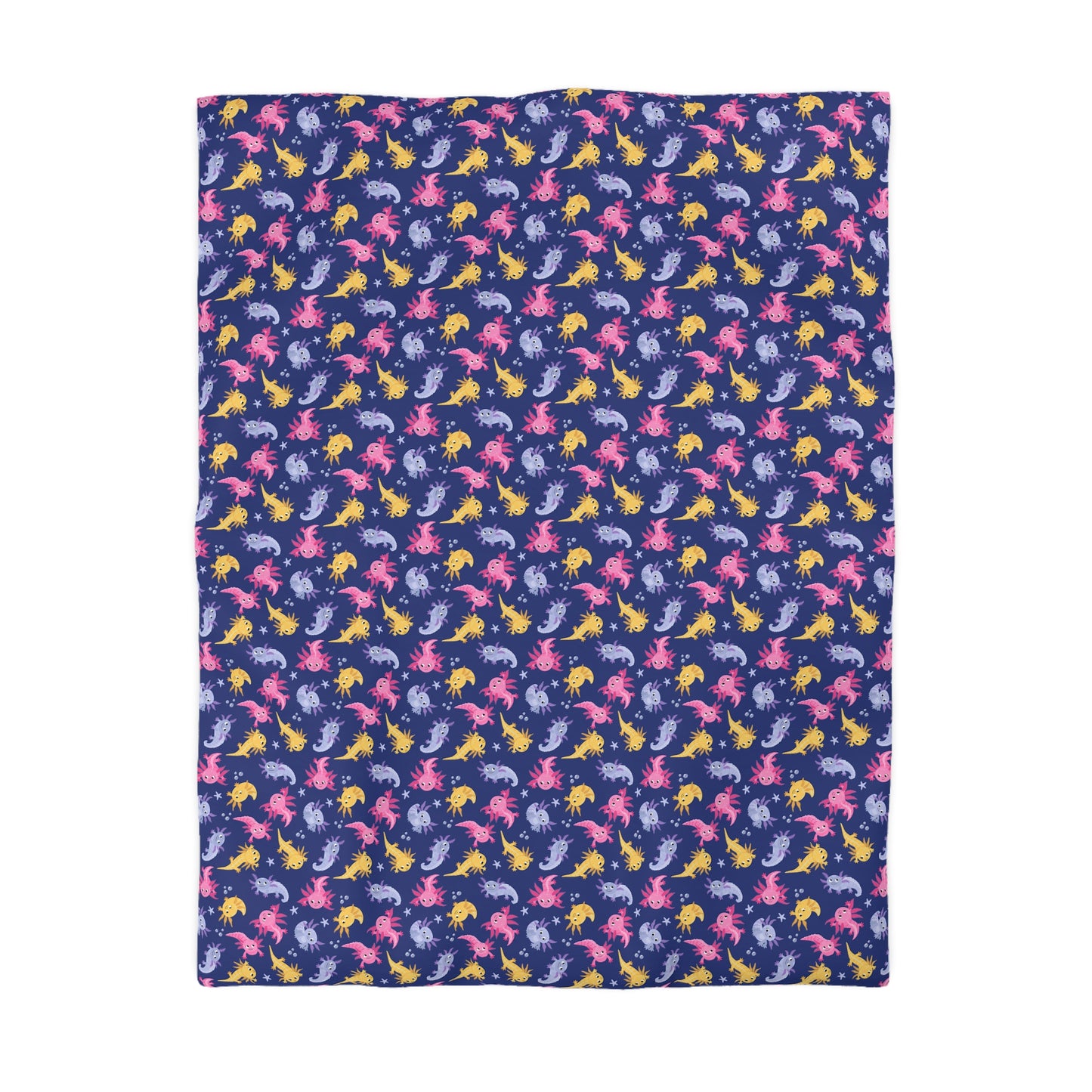 Axolotl Lagoon Microfiber Duvet Cover