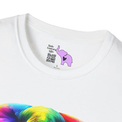 Colorful Elephant Adult T-shirt