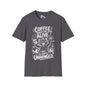 ""Coffee Makes Me Feel Alive and Slightly Unhinged (Cat) Adult T-shirt
