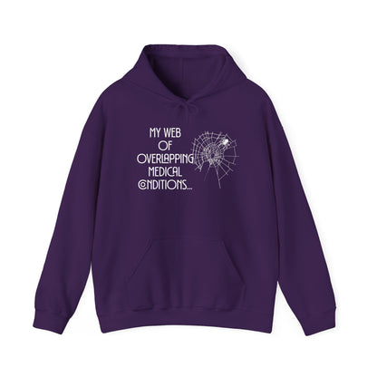 My Web of Overlapping Medical Conditions Heavy Blend™ Hooded Sweatshirt