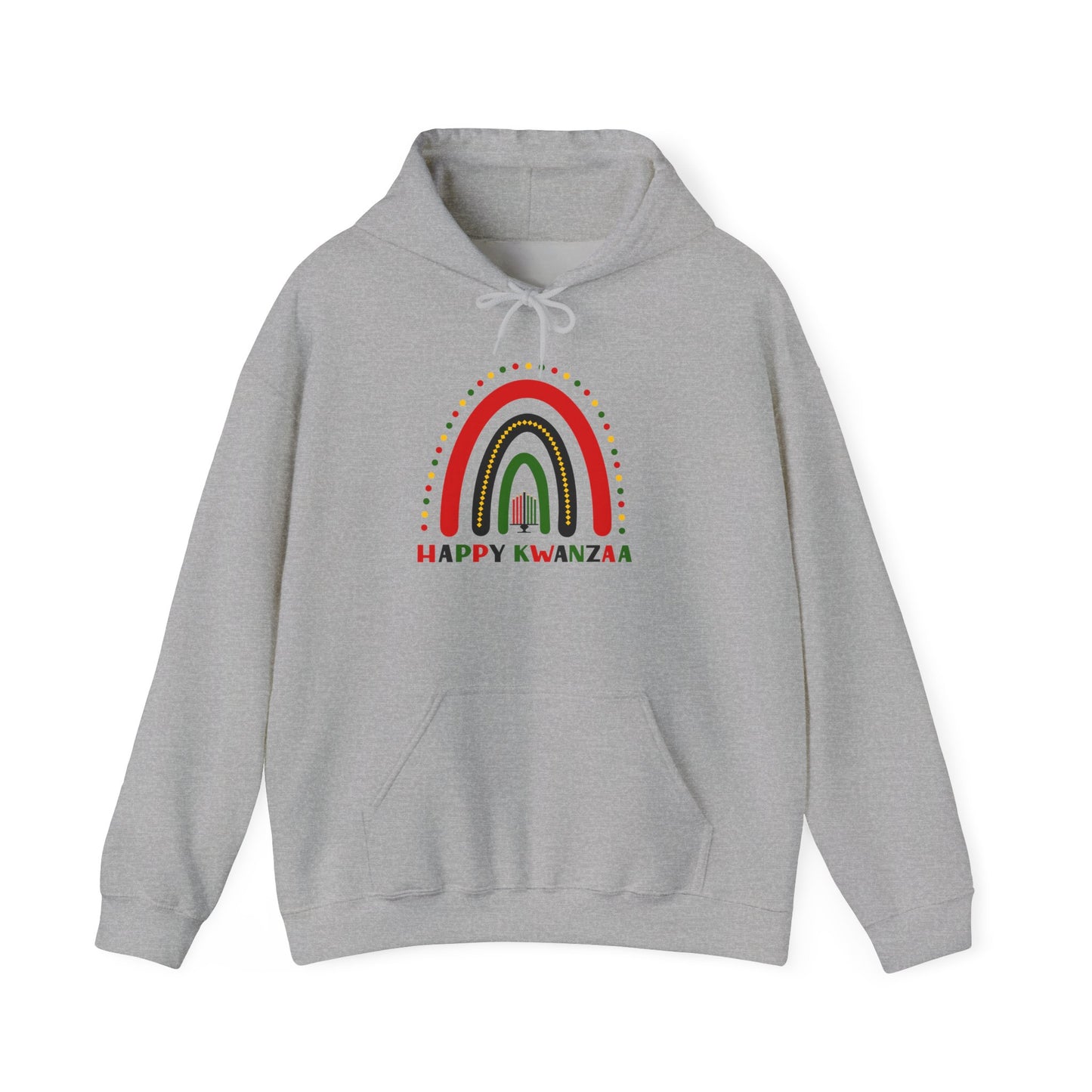 Happy Kwanzaa Arch Adult Heavy Blend™ Hooded Sweatshirt