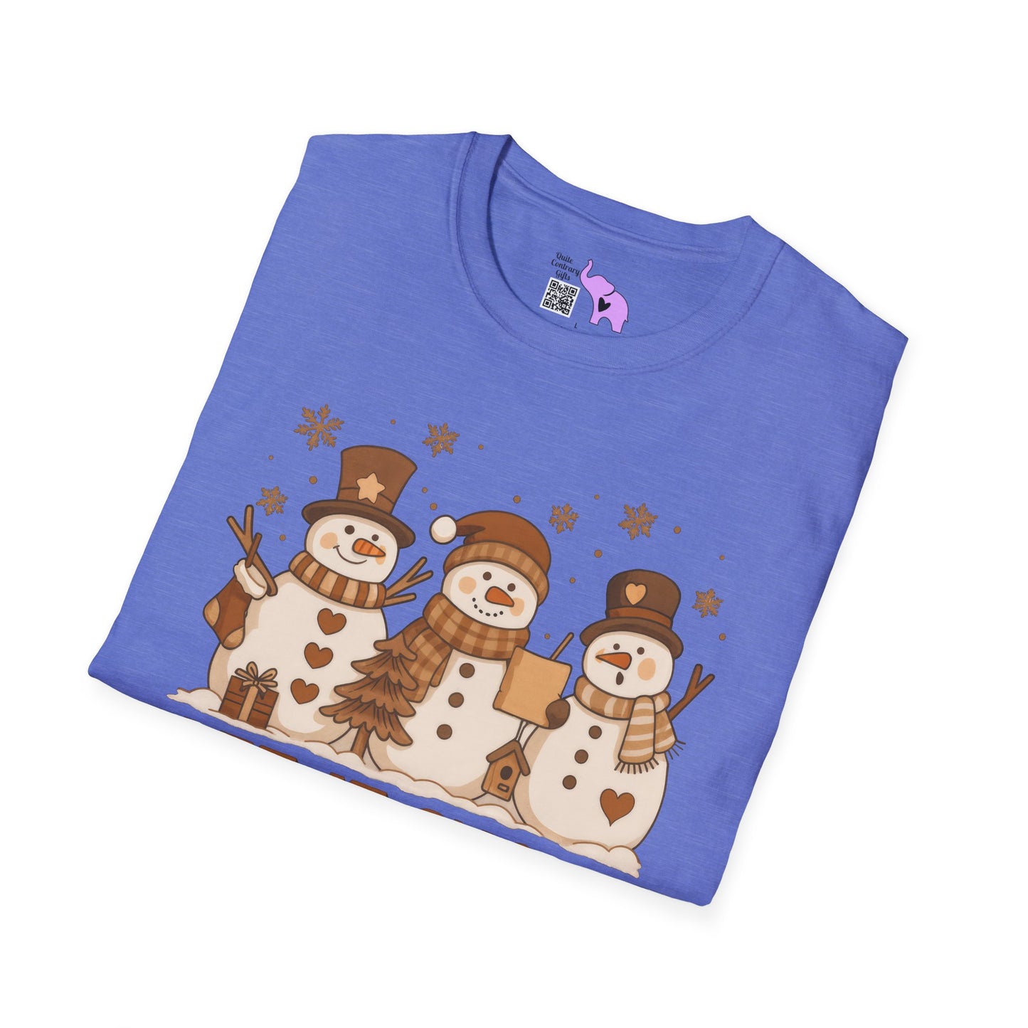 Let It Snow (Snowmen Trio) Adult T-shirt